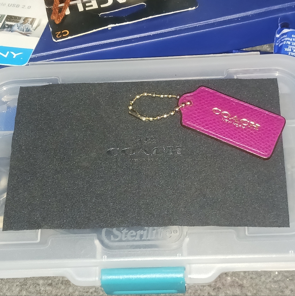 Coach Lens Cloth & Key Tag